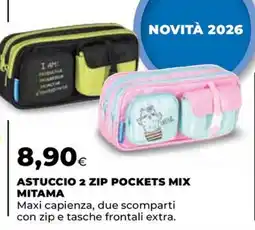 Unicoop Astuccio 2 zip pockets mix mitama offerta