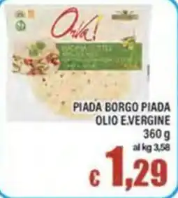 Top Supermercati Piada Borgo Piada Olio E.Vergine offerta