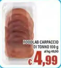 Top Supermercati Foodlab carpaccio di tonno offerta