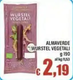 Top Supermercati Almaverde wurstel vegetali offerta