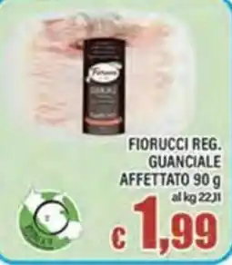 Top Supermercati Fiorucci reg. guanciale affettato offerta