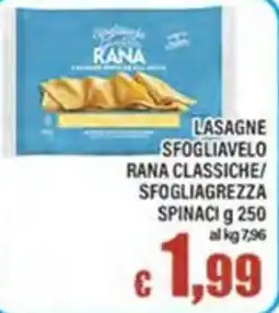 Top Supermercati Lasagne sfogliatello rana classiche/ sfogliagrezza spinaci offerta