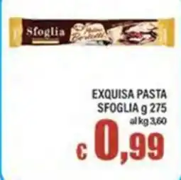 Top Supermercati Exquisa pasta sfoglia offerta