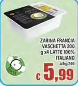 Top Supermercati Zarina Francia vaschetta offerta