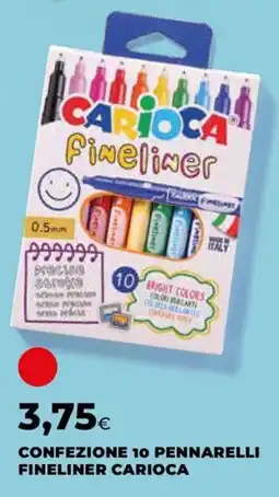 Unicoop Pennarelli Fineliner Carioca offerta