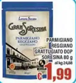 Top Supermercati Gran SoreSina Parmigiano Reggiano Grattugiato DOP offerta