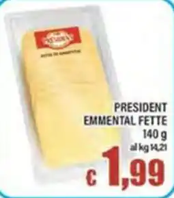 Top Supermercati President Emmental Fette offerta