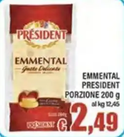 Top Supermercati Emmenthal President offerta
