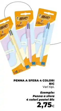 Unicoop Penna a sfera 4 colori Bic offerta