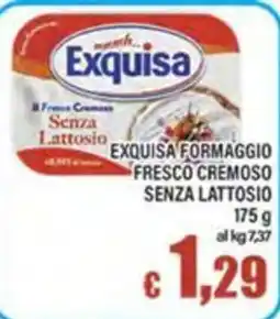 Top Supermercati Exquisa formaggio fresco cremoso senza lattosio offerta