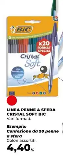 Unicoop Penne a sfera Cristal Soft Bic offerta