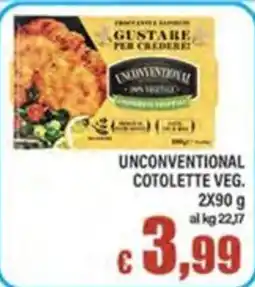 Top Supermercati Unconventional cotolette veg. offerta