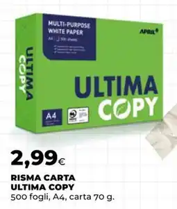 Unicoop Risma carta Ultima Copy offerta