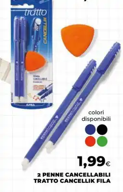 Unicoop Penne cancellabili tratto cancellik fila offerta