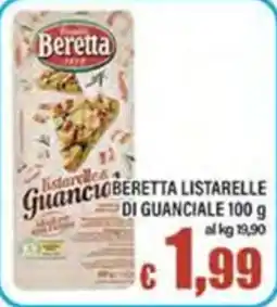 Top Supermercati Beretta listarelle di guanciale offerta