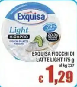 Top Supermercati Exquisa fiocchi di latte light offerta