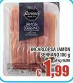 Top Supermercati Incarlopsa Jamón Serrano offerta