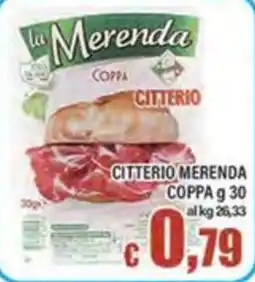 Top Supermercati Coppa Citterio Merenda offerta