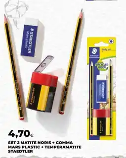 Unicoop Staedtler matite noris + gomma mars plastic + temperamatite offerta
