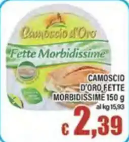 Top Supermercati Camoscio d'Oro Fette Morbidissime offerta