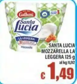 Top Supermercati Santa Lucia Mozzarella La Leggera offerta