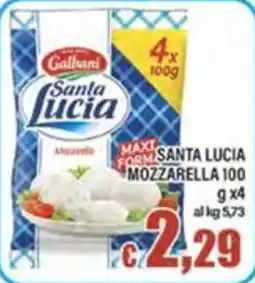 Top Supermercati Santa Lucia Mozzarella offerta