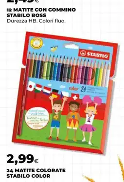 Unicoop 24 matite colorate stabilo color offerta