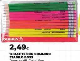 Unicoop Matite con gommino Stabilo Boss offerta
