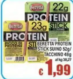 Top Supermercati Beretta Protein Stick Suino offerta