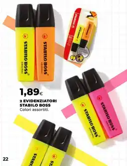 Unicoop Stabilo Boss Evidenziatori offerta