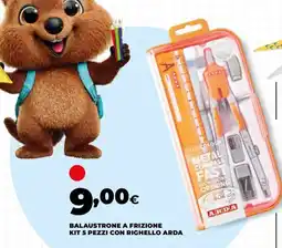 Unicoop Balaustone a frizione kit 5 pezzi con rigello Arda offerta