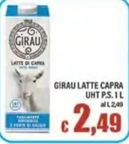 Top Supermercati Girau latte di capra offerta