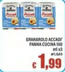 Top Supermercati Granarolo Accadi' Panna Cucina 100 offerta