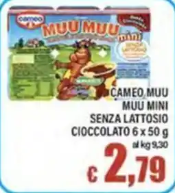 Top Supermercati Cameo, Muu Muu Mini senza lattosio cioccolato offerta