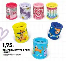 Unicoop Temperamatite 2 fori Lebez offerta