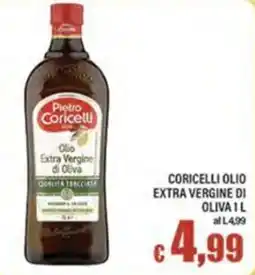 Top Supermercati Coricelli olio extra vergine di oliva offerta