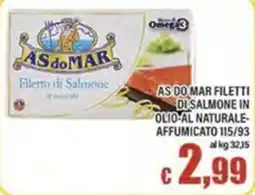 Top Supermercati As do Mar filetti di salmone offerta