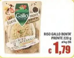 Top Supermercati Riso Gallo Bonta' Pronte offerta