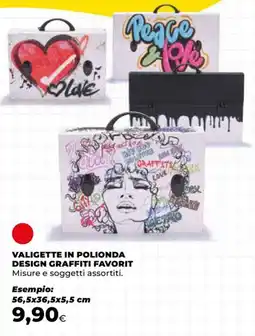 Unicoop Valigette in polionda design graffiti favorit offerta