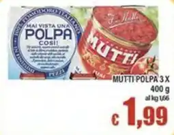 Top Supermercati Polpa Mutti offerta