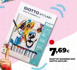 Unicoop Giotto Artlab+ Paint by Numbers Dog offerta