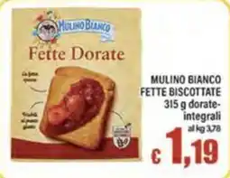 Top Supermercati Fette Dorate Mulino Bianco offerta