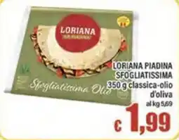 Top Supermercati Loriana sfogliatissima olio offerta