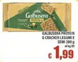 Top Supermercati Galbusera Protein G Cracker Legumi E Semi offerta