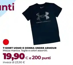 Unicoop T-shirt uomo o donna Under Armour offerta