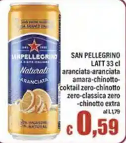 Top Supermercati San Pellegrino Naturale Aranciata offerta