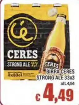 Top Supermercati Ceres strong ale offerta