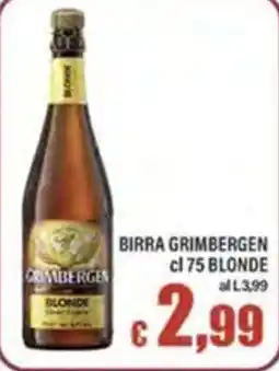 Top Supermercati Birra Grimbergen Blonde offerta
