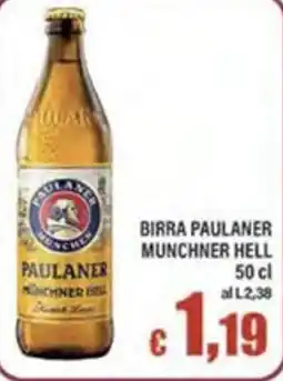 Top Supermercati Birra Paulaner Munchner Hell offerta