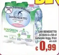 Top Supermercati San Benedetto acqua naturale-legg. frizz offerta